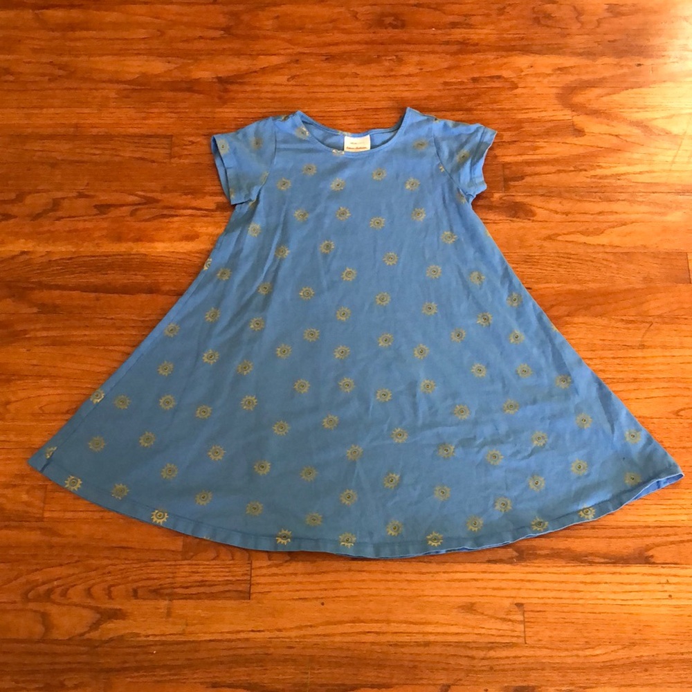 Hanna Andersson Blue Sun Summer Cotton Dress